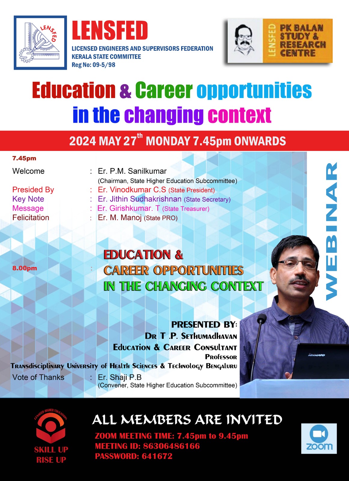 LENSFED WEBINAR ON EDUCATION & CAREER OPPORTUNITIES IN THE CHANGING CONTEXT
